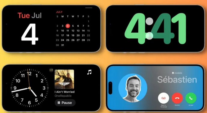 牟平苹果手机维修分享iOS17横屏充电待机显示有什么好处 