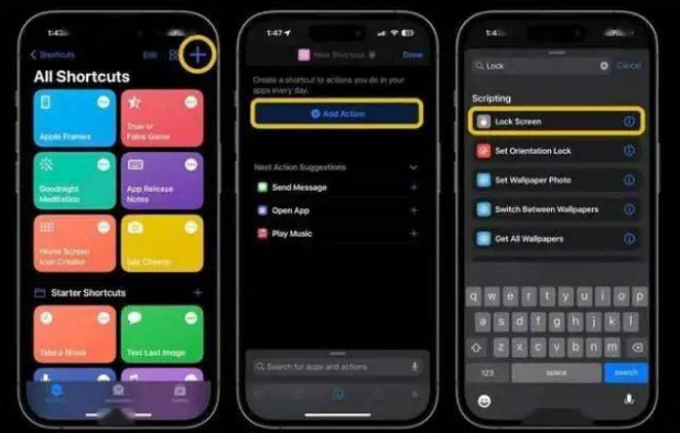 牟平苹果14锁屏维修店分享iPhone14升级iOS16.4后如何创建锁屏快捷方式 