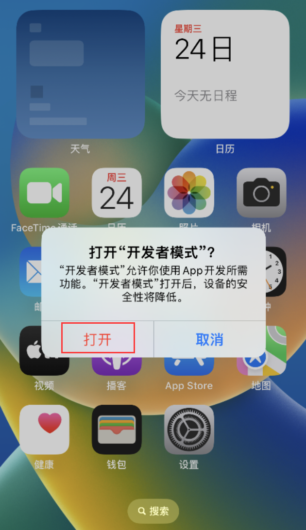 牟平苹果手机维修分享如何打开开发者模式 