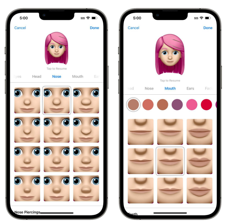 牟平苹果手机维修分享​iOS 16中的拟我表情有了哪些变化和升级 
